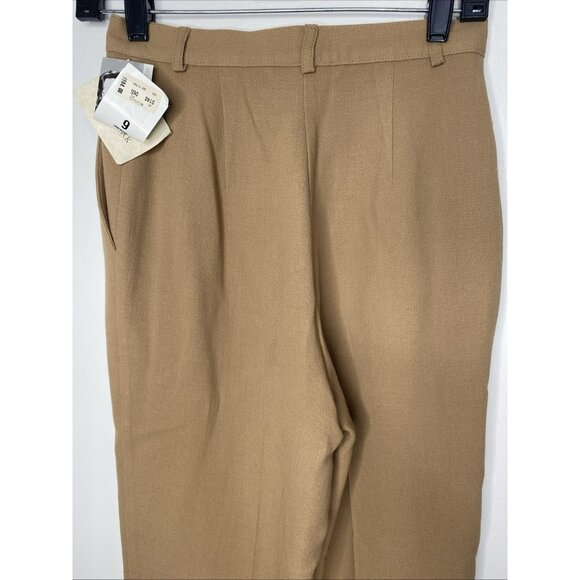 Peter Nygard Wool Tan Womens Dress Pant Camel Sz 6 VIntage NOS Made in Canada - Picture 6 of 10